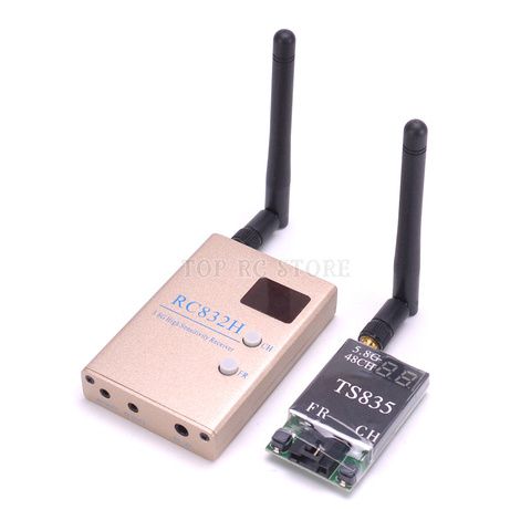 FPV 5,8 Ghz 600mW 48CH inalámbrico AV A/V transmisor receptor TS832 / TS835 y RC832 RC 832 Tx & juego Rx para los Drones RC FPV Quadcopter ► Foto 1/6