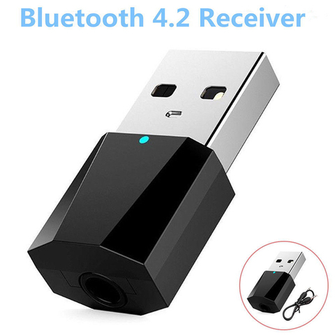 1 pc USB Bluetooth 4,2 estéreo receptor Audio para PC MP3 MP4 altavoz ► Foto 1/6