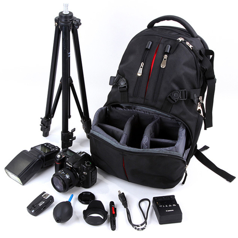 Impermeable DSLR Cámara bolsas mochila bolsa funda para Nikon Sony Canon foto bolsa para cámara y fotografías de viaje al aire libre ► Foto 1/5