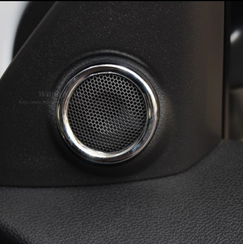 Coche cromo, ajuste de altavoz de Audio decoración círculo para Mitsubishi ASX 2011-2013 ► Foto 1/1