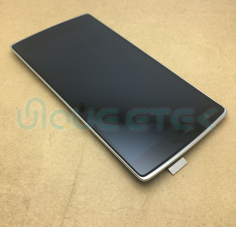 Montaje de digitalizador de pantalla LCD de prueba Oneplus One con marco para One plus One 64/16GB reemplazo de accesorio de Panel de pantalla táctil ► Foto 1/1