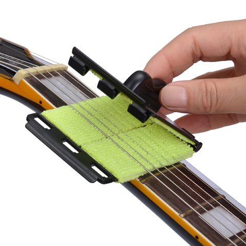 Limpiador de cuerdas de guitarra eléctrica acústica, ukelele Banjo, juego rápido, herramienta de cepillo para instrumentos musicales de cuerda ► Foto 1/5