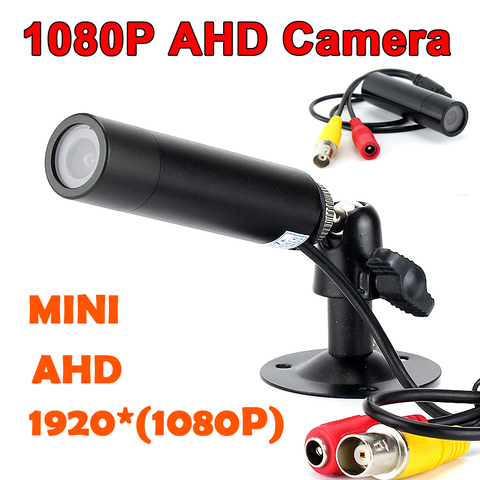 Super Mini cámara AHD HD 1080P, 2MP, 3MP, Starlight, resistente al agua, pequeña vigilancia, a prueba de vandalismo, bala de Metal negro, seguridad, Ca ► Foto 1/6