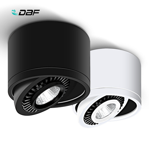 [DBF] ángulo ajustable regulable luz empotrada montada en la superficie lámpara de techo 5W 7W 9W 15W foco LED COB AC110/220V luz de techo ► Foto 1/6