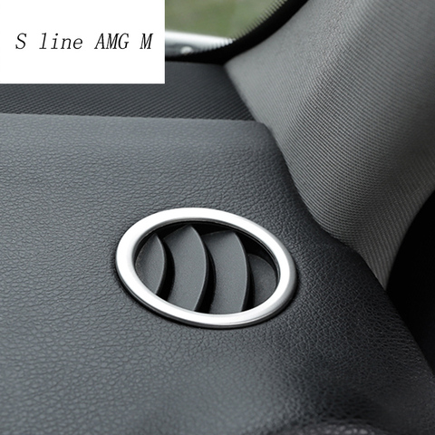 Estilo de coche de salida de CA Trim aire decoración del marco de salida Auto cubre las pegatinas para Mercedes-Benz Clase C W204 C180 C200 2008-2014 ► Foto 1/6