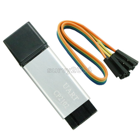 Carcasa de aluminio de CP2102 USB 2,0 a TTL módulo UART 6Pin serie convertidor STC reemplazar FT232 módulo de apoyo 5v/3,3 v para arduino ► Foto 1/4