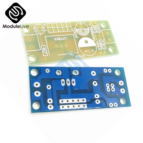 Módulo de placa electrónica LM78XX LM7805 LM7812 L78XX PCB, regulador de voltaje fijo, prototipo de placa PCB, Kit artesanal, 10 Uds. ► Foto 1/4