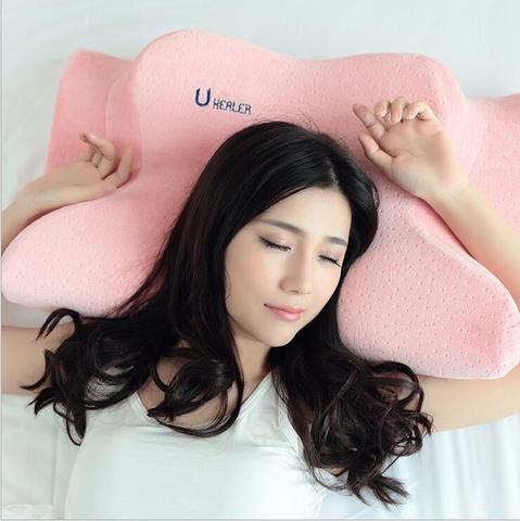 Nuevo diseño patentado de espuma con memoria de forma de almohada anti-arrugas, Anti-envejecimiento, almohada anti-ronquido almohada ► Foto 1/1