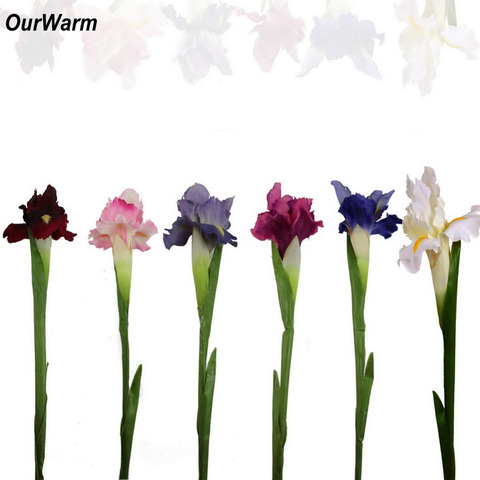 Ourwarm-flores artificiales para decoración de Año Nuevo, suministros para fiesta en casa, 1 unidad ► Foto 1/6