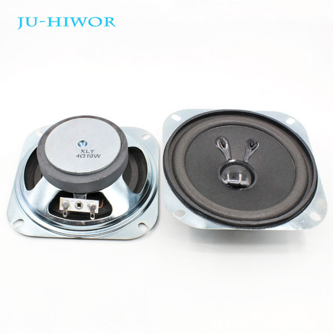 Altavoz cuadrado de 4 Ohm, 10W, 102MM, 4 pulgadas, 60MM, tapa magnética externa brillante, 37MM de altura, 2 uds. ► Foto 1/5