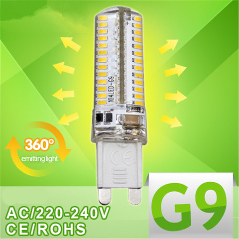 Envío Gratis w 9w 12w 15w G9 led 3014 48 64 96 LEDS 220V 240V g 9 foco luz Led para lámpara Downlight bombillas Led cálido/blanco frío ► Foto 1/6