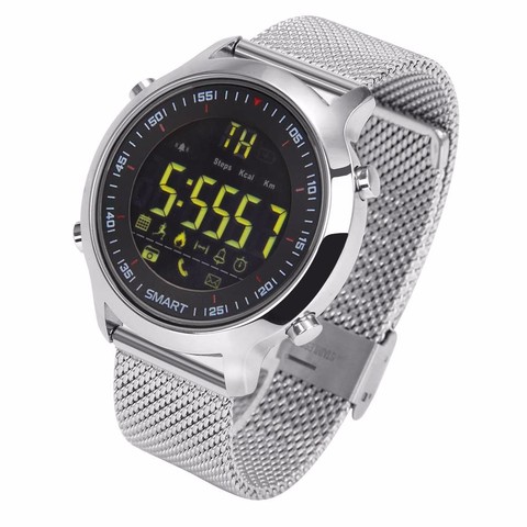 EX18 reloj inteligente digital, reloj de fitness deportivo de metal para hombre ► Foto 1/1