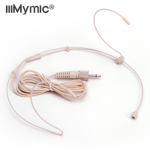 1 piezas buena calidad auriculares micrófono condensador cardioide para Sennheiser Wireless transmisor BodyPack 3,5mm 3,35mm con cerradura ► Foto 1/4