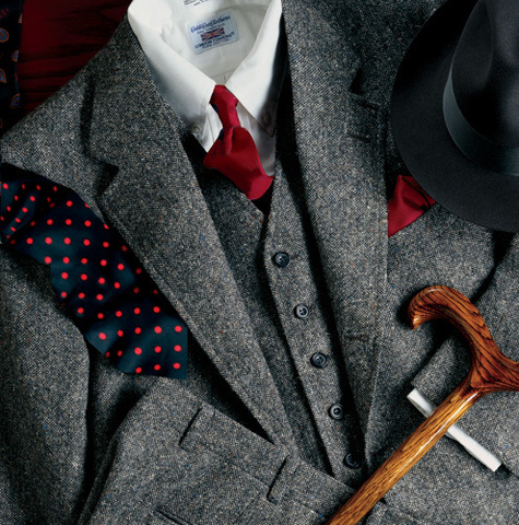 Traje de Tweed gris a medida para hombre, chaqueta para graduación, esmoquin de matrimonio, chaleco + Pantalones, 3 piezas, Terno, nueva, 2022 ► Foto 1/6
