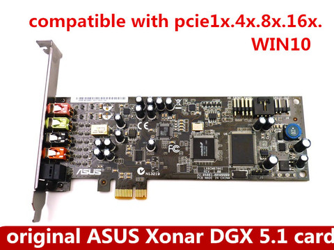 ASUS-tarjeta de sonido profesional Xonar DGX, original, interfaz PCI-E, ordenador de 5,1 canales, tarjeta de sonido independiente integrada ► Foto 1/1