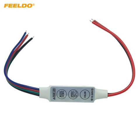 FEELDO 1 unidad DC5V ~ 24 V LED módulo de destello controlador estroboscópico con conexión de 4 cables para LED tira de luz #3965 ► Foto 1/1