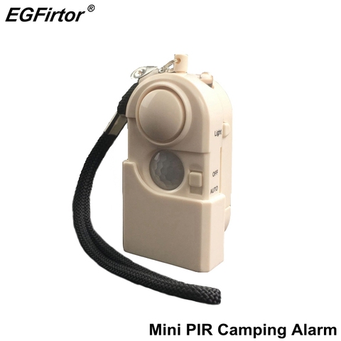 Alarma de seguridad Camping viaje Sensor de movimiento infrarrojo Detector portátil Mini protección Hotel Anti-robo ventana prevenir la intrusión ► Foto 1/6