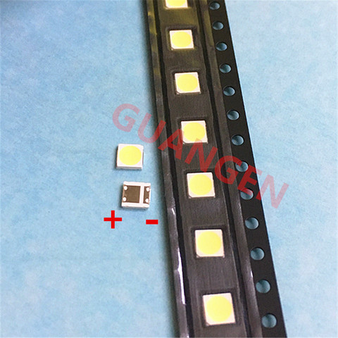 Tira de luces led con diodo emisor de luz SMD, 500 unids/lote, se puede reemplazar LG 3535 2W 6V, blanco frío para reparación de TV LCD ► Foto 1/4