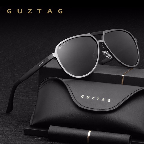 GUZTAG clásico Unisex de los hombres de la marca de las mujeres de aluminio de gafas de sol polarizadas HD UV400 espejo hombre gafas de sol de mujer para hombres G9820 ► Foto 1/6