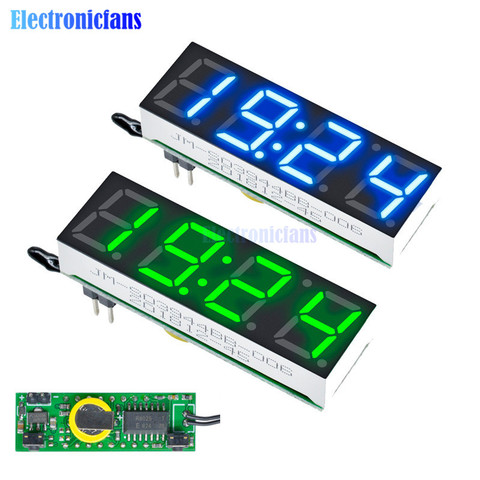 Reloj Digital LED 3 en 1 ds3131sn, módulo de voltaje de temperatura DIY, tiempo/termómetro/voltímetro DC 5-30V, pantalla LED azul, verde y rojo ► Foto 1/6