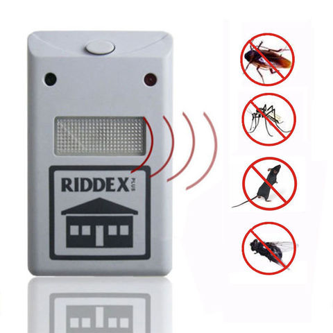 Enchufe de la UE 1 unids hogar Electro magnético ultrasónico Riddex electrónica plaga roedor repelente ratón Mosquito insecto ► Foto 1/4