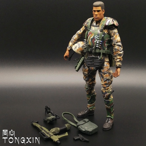 Personajes de dibujos animados de juguete 7 pulgadas heteromorphic alienígena mercenario nos soldado móvil muñeca figura de acción modelo NECA ► Foto 1/1