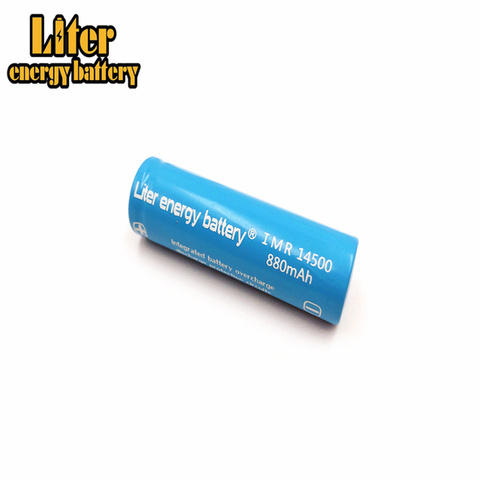 ¡2 piezas! Litro batería de energía 3,7 V 14500 batería 880 mAh Li-ion batería recargable para la linterna del Led juguetes bicicleta lámpara faro ► Foto 1/6