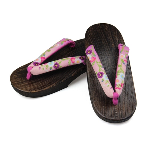 Zapatos de Cosplay para mujer, sandalias de verano de tacón bajo de madera de Color marrón, chanclas casuales clásicas de Japón Geta, zapatillas de playa ► Foto 1/1
