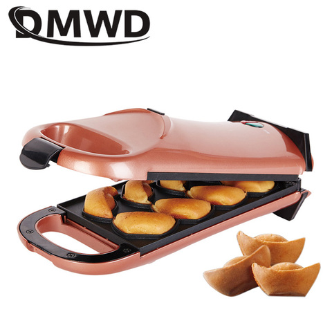 DMWD-máquina eléctrica multifuncional para hacer gofres y tartas, máquina automática antiadherente para hornear tortitas, para el desayuno ► Foto 1/6