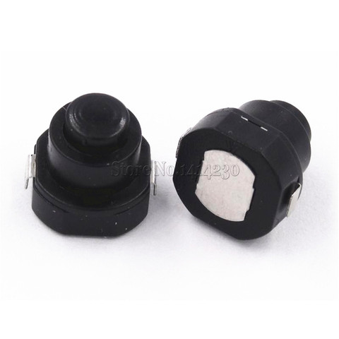 Linterna de CC de 30V y 1A, interruptor de botón redondo, negro, 10mm x 10mm, 10 Uds. ► Foto 1/3