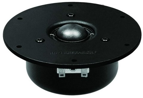 2 unids Original HiVi Q1R 4 ''negro Tweeter de cúpula de seda de controlador de altavoz de la Unidad de Panel de aluminio blindado 8ohm/15 W D116mm ronda ► Foto 1/4