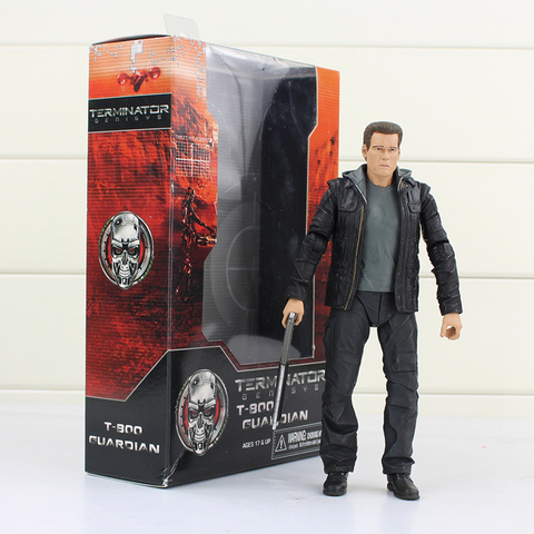 NECA Terminator Génesis T-800 guardián figura de acción película Arnold Schwarzenegger versión muñeca coleccionable en miniatura juguetes 7''17cm ► Foto 1/1