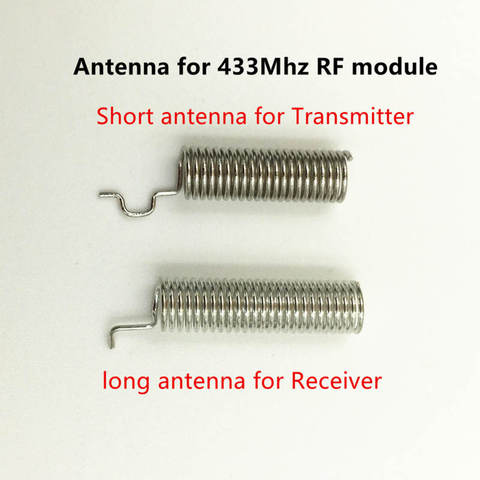 Antena de 433 mhz para receptor RF de 433 mhz y módulo transmisor para controles remotos inalámbricos, 2 uds./1set ► Foto 1/6