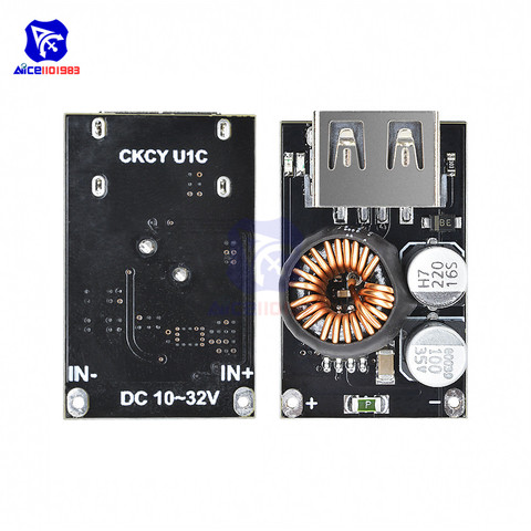 QC3.0-Convertidor de DC-DC de 10-32V a 3,8-12V, fuente de alimentación, módulo de carga USB, 5V, 18W, para Huawei, FCP, Samsung, AFC ► Foto 1/1