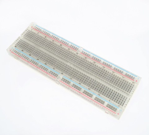 Cristal placa 830 punto pan sin soldadura PCB placa MB-102 MB102 con color bar desarrollo de test de 16,5*5,5 cm ► Foto 1/6