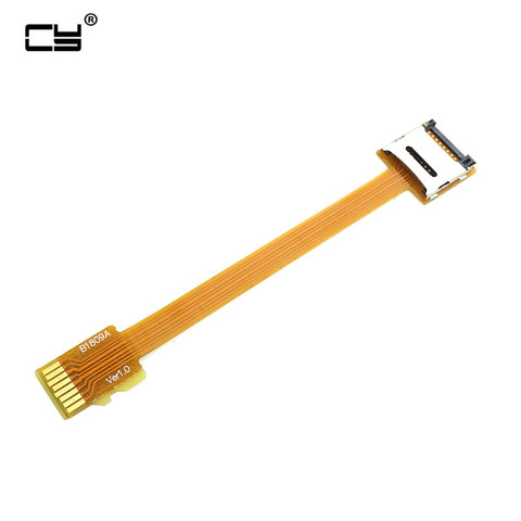 Micro SD TF tarjeta de memoria Kit de extensión de macho a hembra Cable plano suave FPC extensor de Cable 10cm ► Foto 1/6