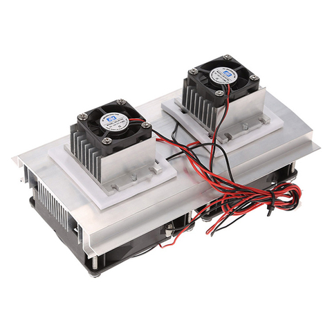 200x115x8,5mm 120 W termoeléctrico Peltier refrigeración Semiconductor sistema de refrigeración Kit doble ventilador ► Foto 1/6
