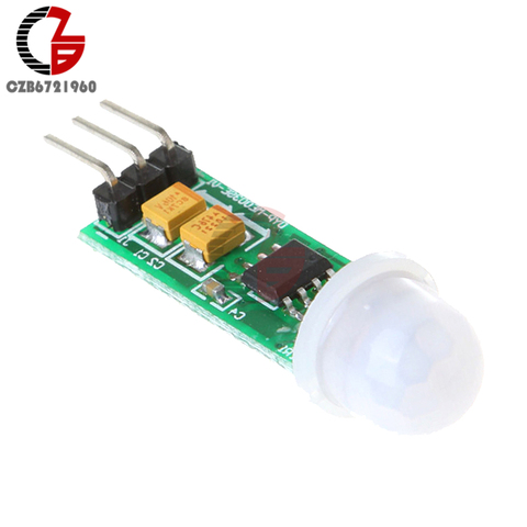 12 V HC-SR505 Mini infrarrojo PIR Sensor de movimiento módulo interruptor IR Detector de inducción humana Sensor de detección interruptor para Arduino ► Foto 1/6