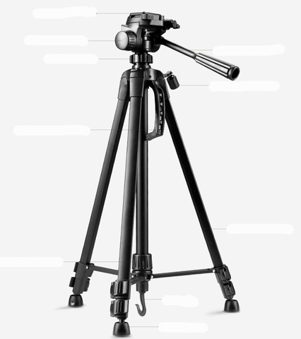 Trípode profesional para cámara de vídeo WF-3520, extensor de trípode negro para foto con cabeza de mango ► Foto 1/6