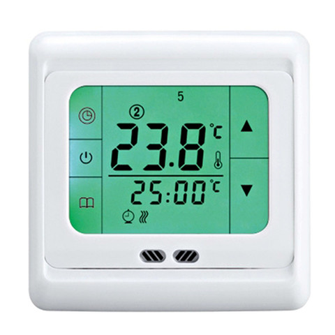 Floureon BYC07.H3 termoregulador pantalla táctil termostato para piso caliente suelo eléctrico controlador de temperatura del sistema de calefacción ► Foto 1/6