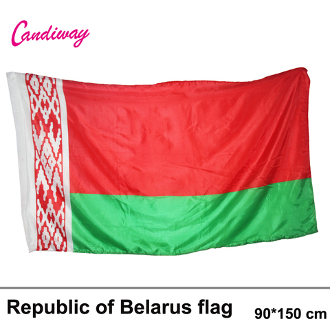 Belarús Bandera de Belarús Banner F3x5 pies Oficina/actividad/desfile/Festival/decoración del hogar 2016 nueva moda ► Foto 1/4