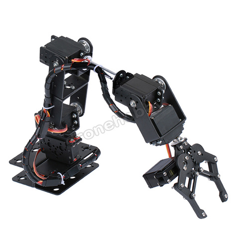 6DOF de aluminio Robot brazo Manipulador mecánico abrazadera garra kit Básico MG996R DS3115 Servo soporte Arduino Robot educación ► Foto 1/4