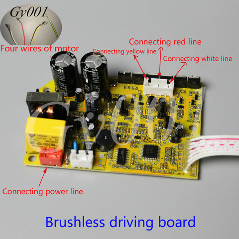 Motor conductor de Motor sin escobillas de 220V, placa de Control sin escobillas, regulación de velocidad, Motor de aprendizaje de investigación y desarrollo de línea trifásica ► Foto 1/1