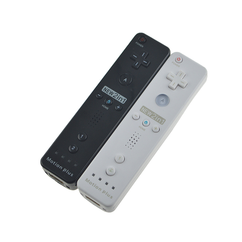 Mando a distancia inalámbrico Motion Plus para control remoto Nintend Wii Joypad Joystick con funda de silicona ► Foto 1/6