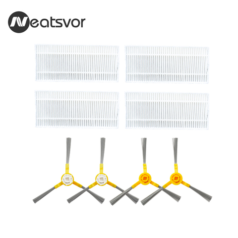 Kits de repuesto para NEATSVOR X500 Robot Filtro de vacío cepillo lateral ► Foto 1/2