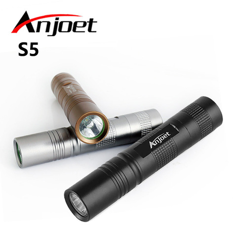 Anjoet-linterna LED táctica Q5, linterna de defensa personal para caza y bicicleta, 18650 ► Foto 1/6