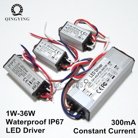 Controlador LED impermeable de 300mA, transformadores de iluminación IP67, 1W, 5W, 10W, 20W, 30 W, 36W, 1, 5, 10, 20 y 30 w, fuente de alimentación para luces exteriores ► Foto 1/5