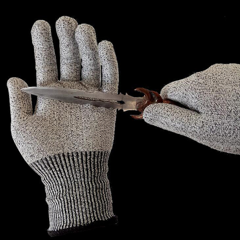 1 pares de nivel 5 en contra de la Corte guantes Anti-corte guante guantes de trabajo a prueba de corte de puñalada resistente guantes de seguridad ► Foto 1/6