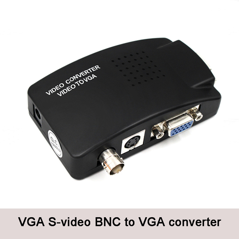 Convertidor de cámara CCTV BNC s-video VGA a VGA, convertidor de caja de PC a TV, entrada VGA a salida VGA, ordenador portátil, adaptador de Monitor de ordenador ► Foto 1/6