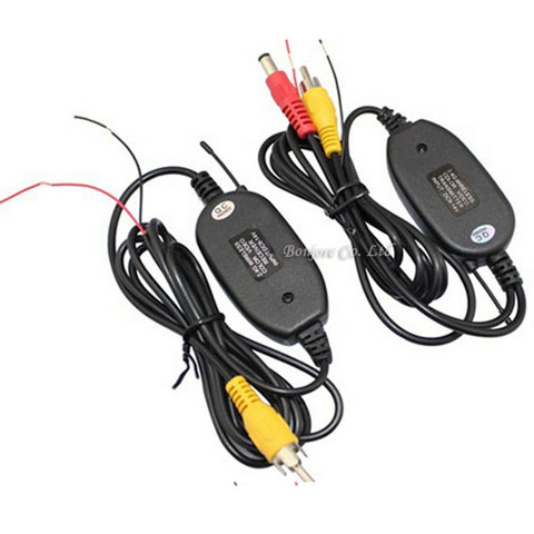 Transmisor y receptor inalámbricos de promoción de 2,4G para cámara de visión trasera del coche y Monitor LCD TFT del coche DVD 12 V RCA Video aparcamiento AUTO ► Foto 1/5